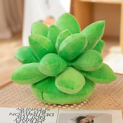 Succulent Plush Pillow Lifelike Plant Potted Succulent Plush Toy Stuffed Soft Cushion Seat Home Decor Girlfriend Birthday Gifts