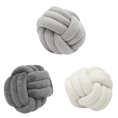 Knot Ball Handmade Throw Pillow