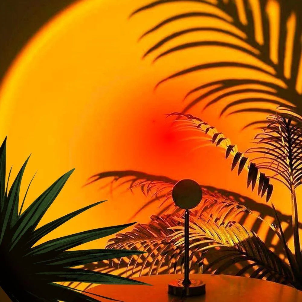 Sunset Lamp Projection, Golden Hour color changing light